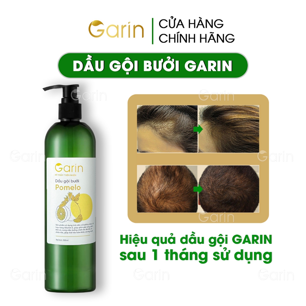 Dầu gội bưởi kích mọc tóc pomelo Garin 300ml làm sạch tóc và da đầu giảm rụng dưỡng tóc chắc khỏe