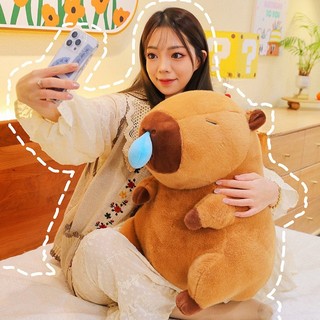 (TẶNG CAPYBARA NHỎ) ĐỒ CHƠI GẤU BÔNG CAPYBARA BỘ TRƯỞNG NGOẠI GIAO HÀNG CAO CẤP