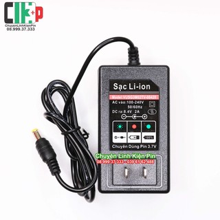Sạc lion 2s 8.4v 2a tem đỏ đen