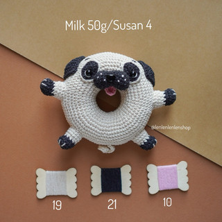 Len Susan 4 - len cotton mềm mịn chính hãng Susan Family, móc búp bê, thú bông Amigurumi