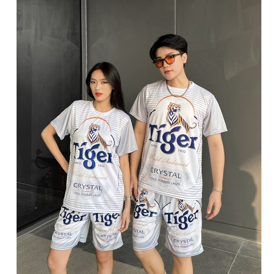 Đồ bộ thể thao nam BIA TIGER BẠC in nhiệt cổ tròn, hàng có size chất liệu thun lạnh thái mềm min mát P3