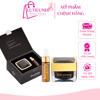 Combo kem face + serum mụn Lục Tảo Soo young