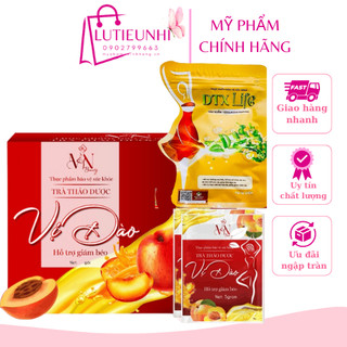 Trà giảm cân vị đào mn beauty group - mỹ phẩm đông anh - giảm cân collagen x3