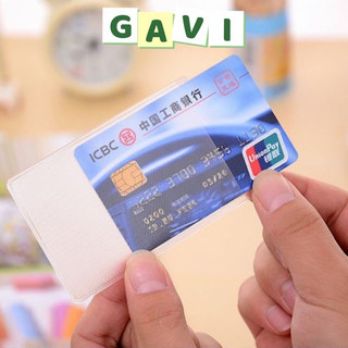 Vỏ bọc thẻ căn cước công dân - Vỏ bọc chứng minh ATM thẻ ngân hàng 1 mặt nhám trong suốt Bao bọc thẻ bảo quản trong suốt