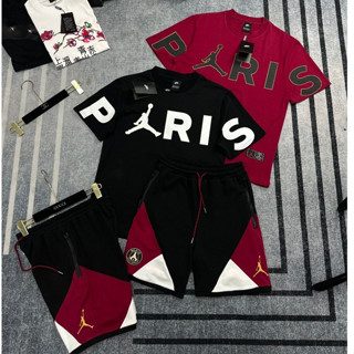 Combo set bộ Jordan unisex áo thun cotton 100%+ Quần short dày dặn chuẩn form unisex nam nữ cao cấp Bico S113