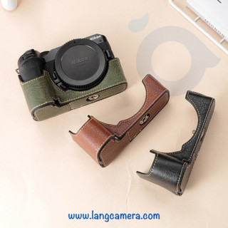 Bao da halfcase nikon z30, z50 - mẫu mới xịn, vân đẹp