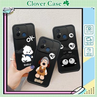 Clover Case - Ốp lưng Xiaomi Redmi 12C viền cao chống sốc bảo vệ camera gắn sticker hình nổi 3D