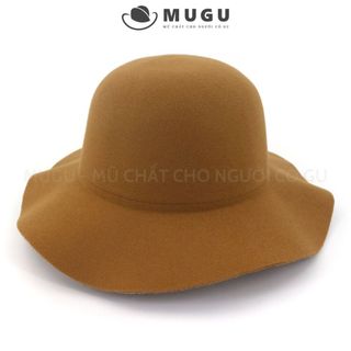 Mũ Vành Cụp Nữ TN05 Chóp Tròn, Nón Tròn Vành Vintage Chụp Ảnh Thời Trang Chất Nỉ | MUGU