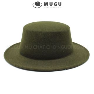 Mũ Jazz Boater TN07 Chóp Tròn - Nón Vintage Chụp Ảnh Thời Trang Chất Liệu Nỉ | MUGU