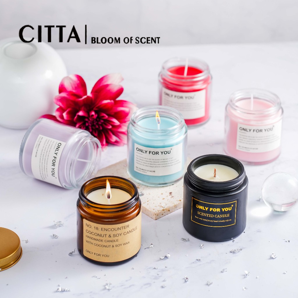 CITTA Nến Thơm Thư Giãn Dễ Ngủ ONLY FOR YOU 100ml Hương Valentine Sáp Dừa Và Sáp Đậu Nành