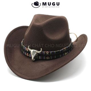 Mũ Cao Bồi Nam CB03 Chất Nỉ Siêu Ấm Áp - Mũ Cao Bồi Đẳng Cấp | MUGU