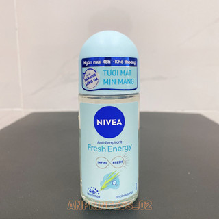 Lăn ngăn mùi Nivea Energy Fresh Tươi mát Mịn màng chai 50ml