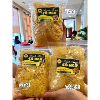 Bánh tráng tỏi vuông Bánh Tráng trộn 100g Long An chính gốc nhiều loại tỏi phi hành phi