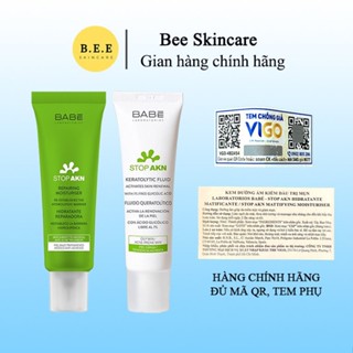 Kem Dưỡng Ẩm Babe Stop AKN Phục Hồi, Kiềm Dầu, Giảm Mụn Bee Skincare