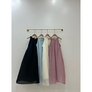 VÁY TƠ CỔ YẾM MAXI H026