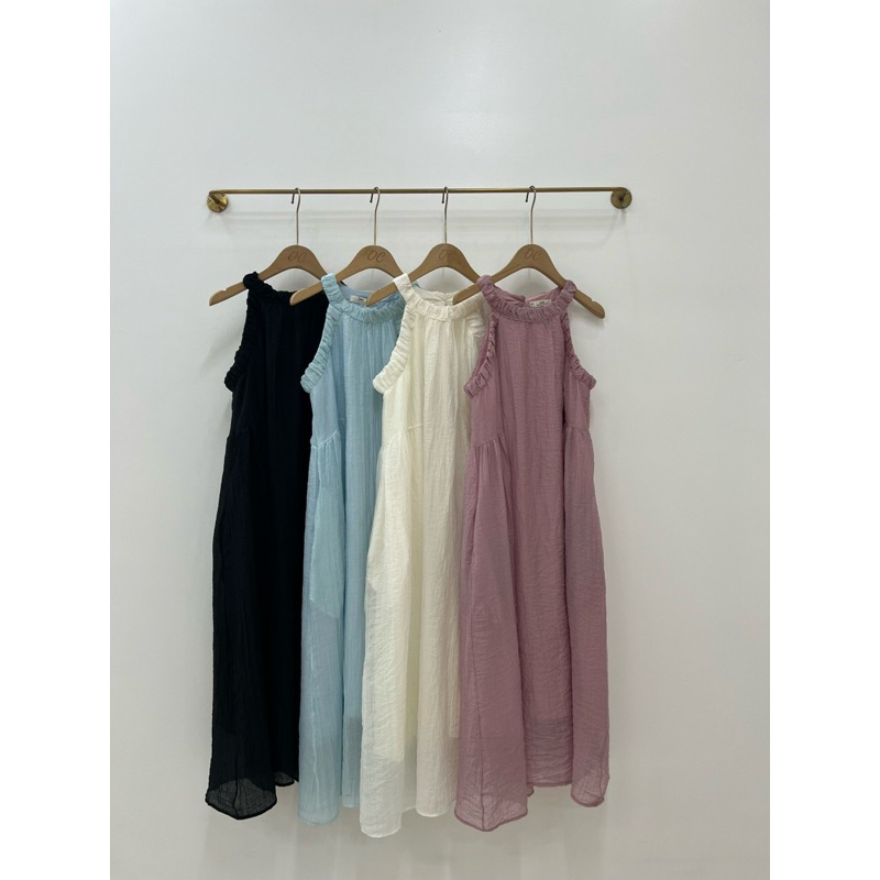 VÁY TƠ CỔ YẾM MAXI H026