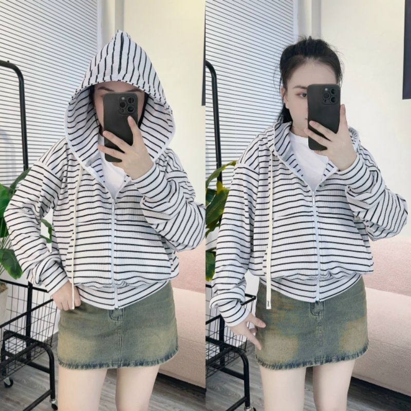 ÁO KHOÁC THUN GÂN SỌC NEW