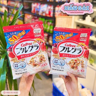 DATE MỚI NHẤT -  Ngũ Cốc Calbee Ăn Kiêng Giảm Cân Nhật Bản Mix Sữa Chua Hoa Quả Hạt Sấy Khô