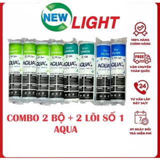 Combo 8 lõi lọc nước 123 Aqua - Gồm 4 lõi số 1, 2 lõi số 2, 2 lõi số 3