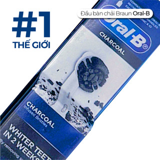 Đầu Bàn Chải Điện Oral-B Braun Charcoal Carbon Than Hoạt Tính - Tinh Chất Than Đen Làm Trắng Răng Tự Nhiên
