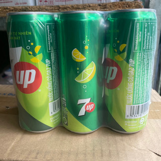 Lốc 6 lon nước ngọt 7up lon 320ml