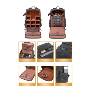 Balo máy ảnh chuyên dụng vải canvas.