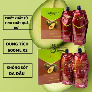 THUỐC NHUỘM PHỦ BẠC ĐEN CẶP TO 500ml  [đen bơ, đen óng ánh, đen thảo dược, hạt macca]