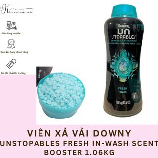 Viên xả vải downy xanh unstopables fresh in-wash scent booster 1.06kg của mỹ