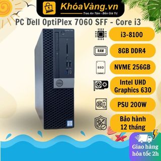 Bộ máy tính pc dell optiplex 7060 sff | core i3-8100 | 8gb ddr4 | 256gb ssd nvme