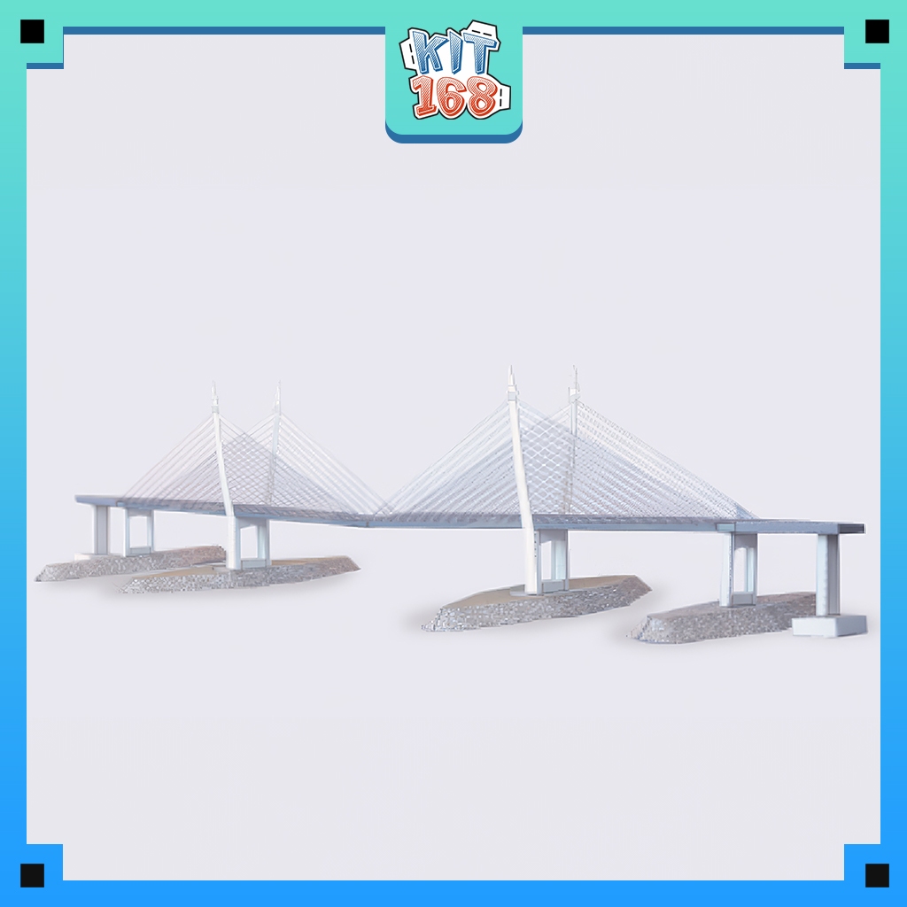 Mô hình giấy kiến trúc Cầu Penang - Malaysia