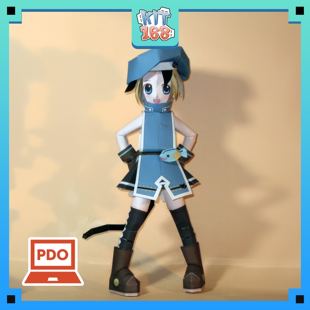 Mô hình giấy Anime Game Neko (Cat girl)