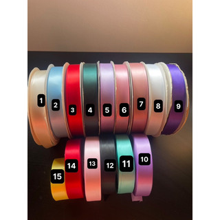 set 3m-lụa satin 2 mặt mềm, mịn 2,5cm