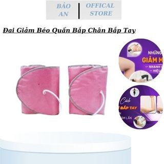 Đai quấn nóng rung giảm béo bắp tay, bắp đùi màu hồng ( bảo hành 6th )