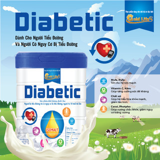Sữa bột cho người tiểu đường tiền đái tháo đường giải pháp dinh dưỡng cho người tiểu đường goldlifes diabetic 900g