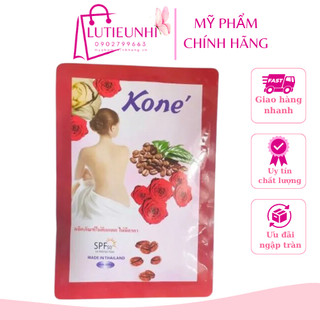 Tắm trắng Kone Thái Lan - Dưỡng trắng da tinh chất cafe, hoa hồng