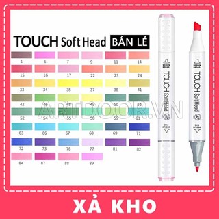 Bút marker touch soft head hai đầu cây lẻ