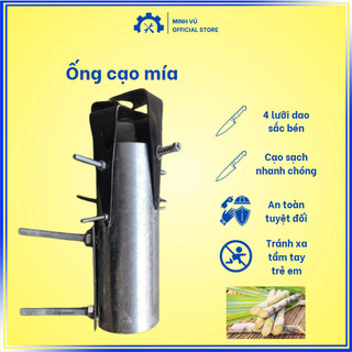 Ống cạo mía 4 lưỡi dao, chân bắt vít