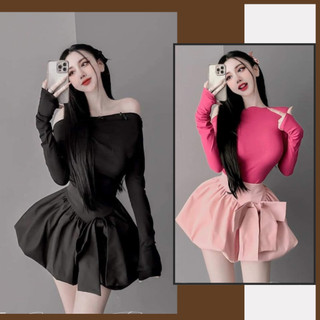 Chân váy xòe tầng phong cách dễ thương MÉN CLOTHING Chân váy dễ thương phong cách Hàn Quốc có may kèm quần