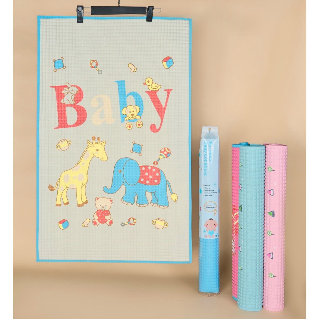 [Chống thấm] Chiếu điều hòa, cao su non cho bé kích cỡ 60cm x 90cm, mềm mại giúp bé mát lưng TN02