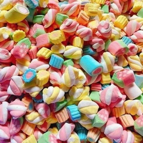 Kẹo Bông Gòn Marshmallow chính hãng 1kg - đồ ăn vặt