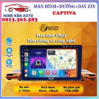 Bộ màn hình android vigo cho xe chevrolet captiva, đa chức năng, sử dụng ngôn ngữ tiếng việt