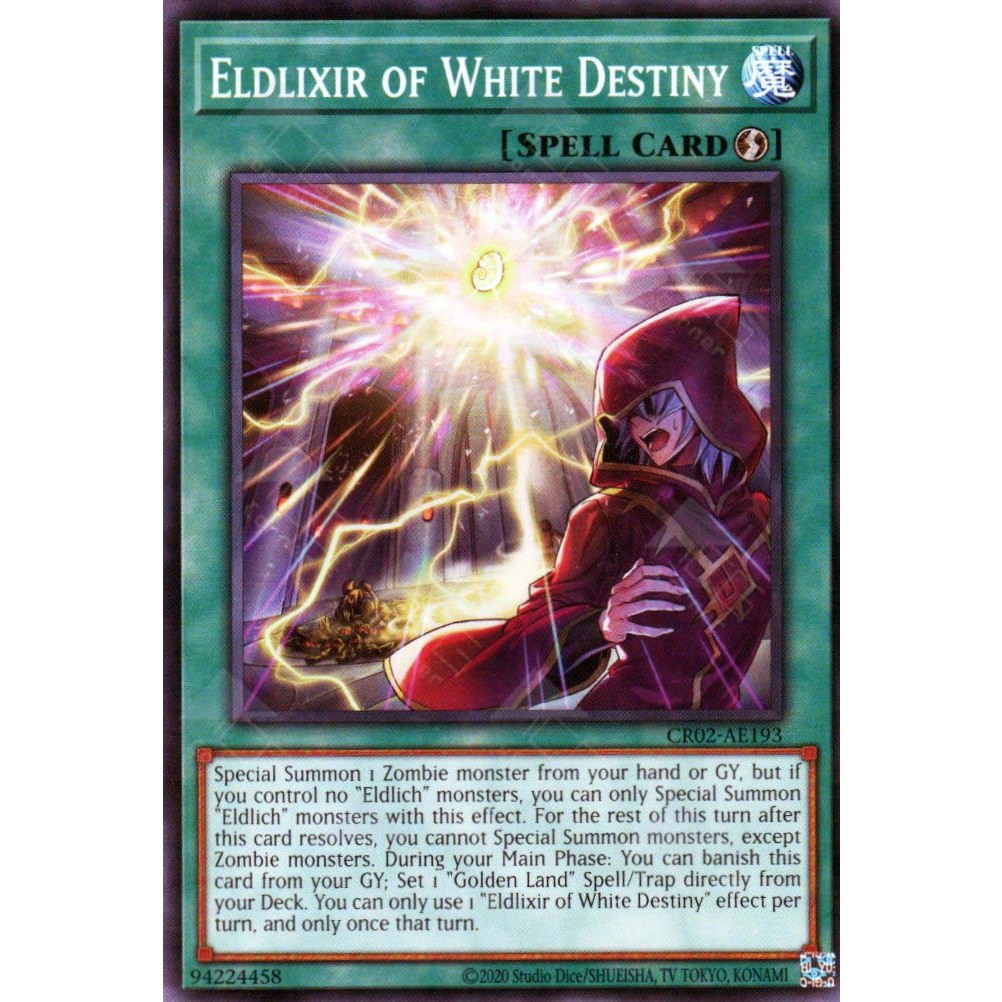 [ Đậu Phộng ] Thẻ Bài Yugioh Spell Eldlixir of White Destiny (N) CR02-AE193