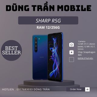 Điện thoại sharp r5g máy đẹp nguyên zin bản nhật 1 sim snackdragon 865 mạnh mẽ ram 12/256g