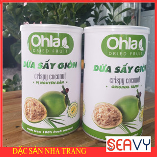 🥥 Dừa sấy giòn Ohla, vị nguyên bản cho chị em thích ăn vặt, không lo tăng cân, 120 gram - Seavy 🥥