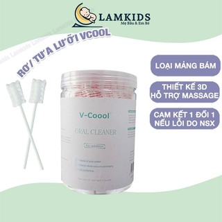 💦HOT💦 Hộp 30 Que Gạc Rơ Lưỡi Vcool Kháng Khuẩn Đã Tiệt Trùng Vệ Sinh Răng Miệng Cho Bé/ Tưa Lưỡi Vcool
