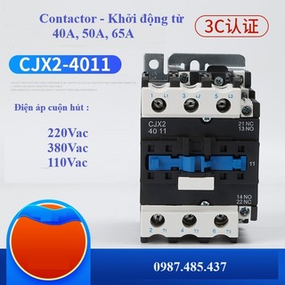 Contactor khởi động từ CJX2-4011, 5011, 220V, 380V, 110V Chất lượng cao
