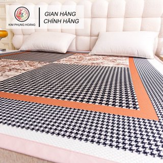 [HÀNG CAO CẤP] Chiếu Điều Hòa Băng Lụa Kim Phụng Hoàng Mát Lạnh Sang Trọng ( KHÔNG KÈM GỐI )