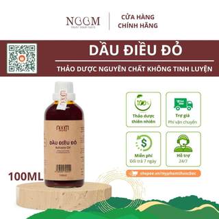 Dầu điều đỏ Noom 100ml nguyên chất không tinh luyện, dầu ăn tự nhiên tạo màu cho món ăn an toàn