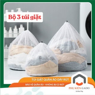 Túi giặt đồ dây rút GADO túi vải lưới máy giặt thông minh có nhiều kích thước