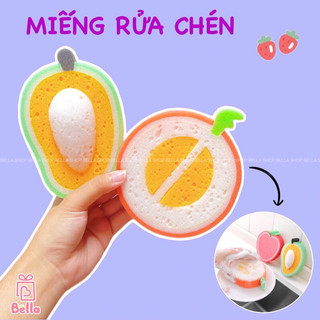 Mút Xốp Tạo Bọt Mịn Đa Năng , Hình Dạng Trái Cây Siêu Dễ Thương